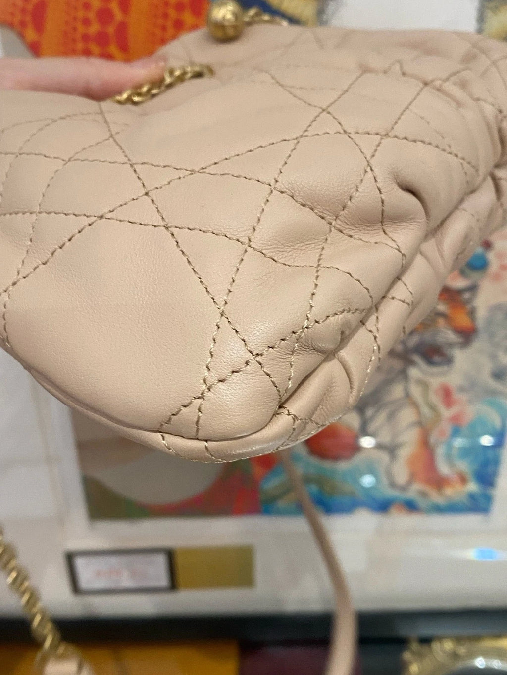 Dior Ammi Small Drawstring Bucket Bag Gold Hardware For Women