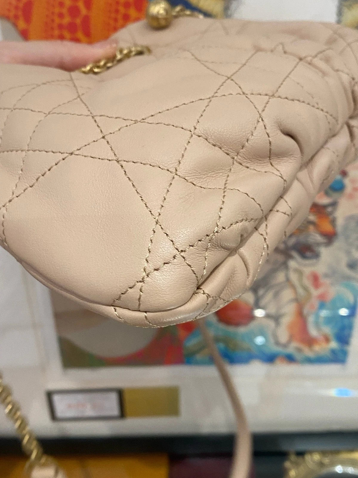 Dior Ammi Small Drawstring Bucket Bag Gold Hardware For Women