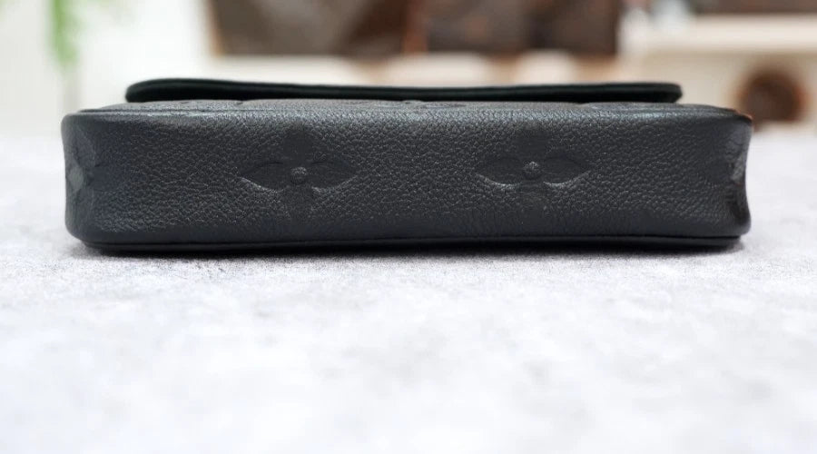 Louis Vuitton Ivy Chain Monogram Empreinte Black Gold Shoulder Bag Chain Bag