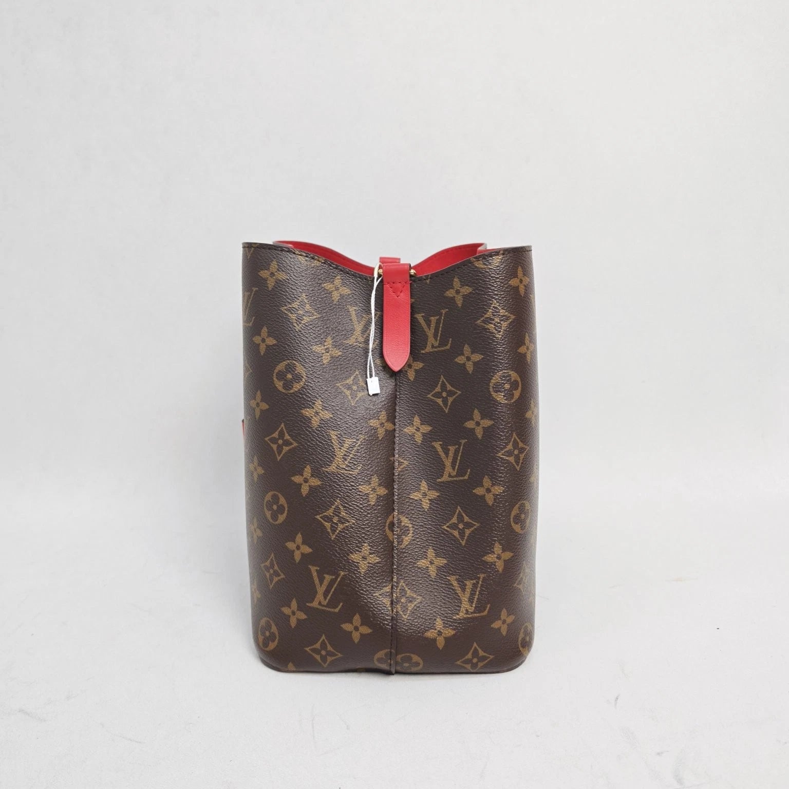 Louis Vuitton LV Neonoe Monogram Canvas Medium Red Bucket Bag For Women