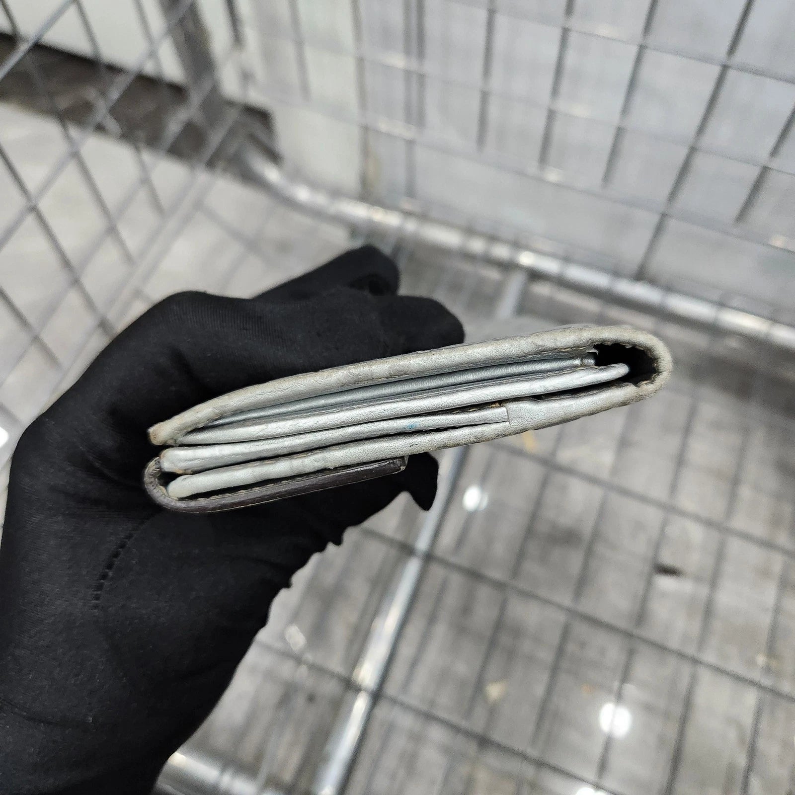 GUCCI Silver Monogram Embossed Long Wallet For Women