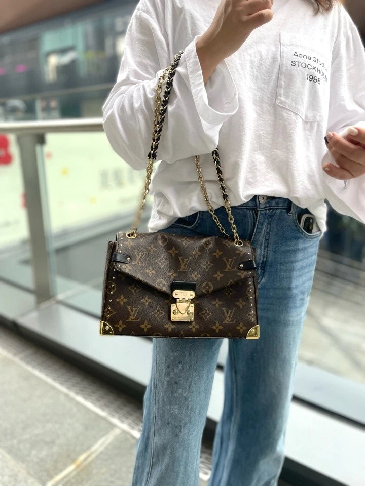 Louis Vuitton 2025 Trunkie Monogram Canvas Crossbody Bag Women
