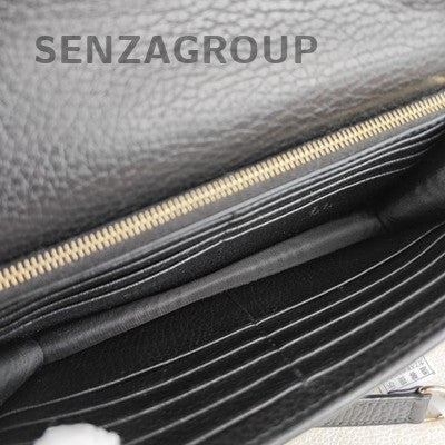 Gucci GG Marmont Black Leather WOC Wallet on Chain Crossbody Bag