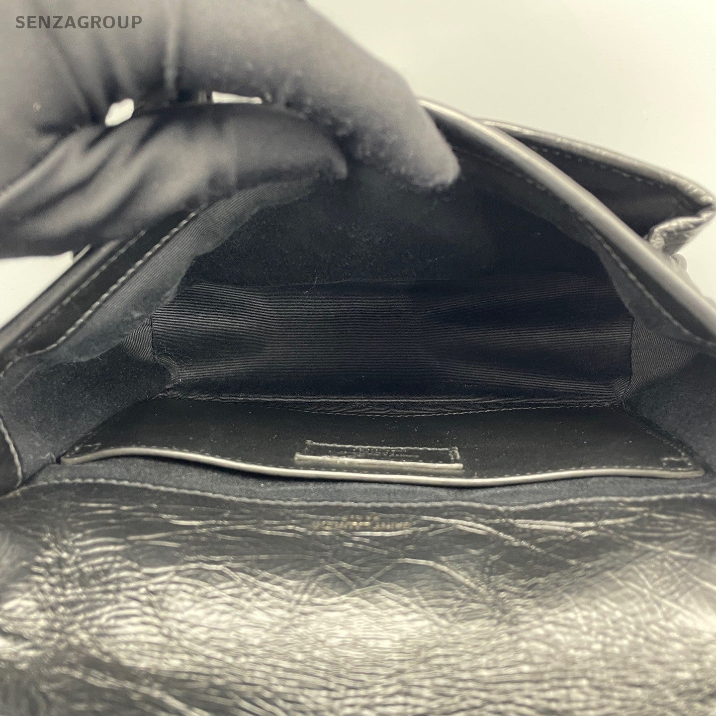 Saint Laurent Niki PM Chain Shoulder Bag Crossbody Black Silver Women Classic