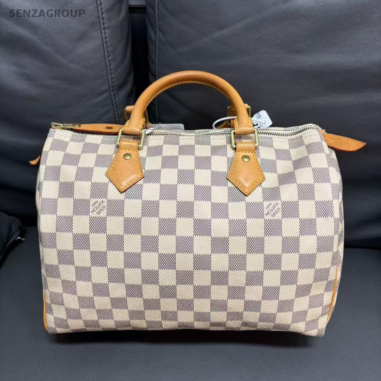 SJ0001 Louis Vuitton Speedy 30 white damier
