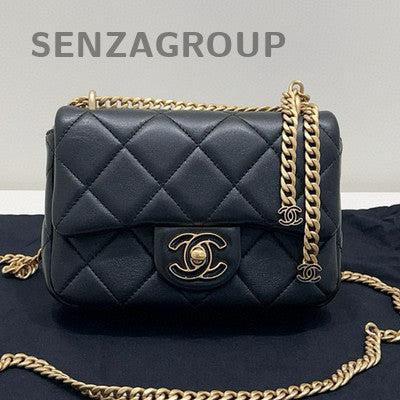 Chanel Black Quilted Lambskin Classic Flap Bag Gold Hardware