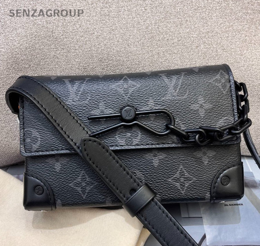 Louis Vuitton Steamer Mini Monogram Crossbody Black Unisex Adults Classic