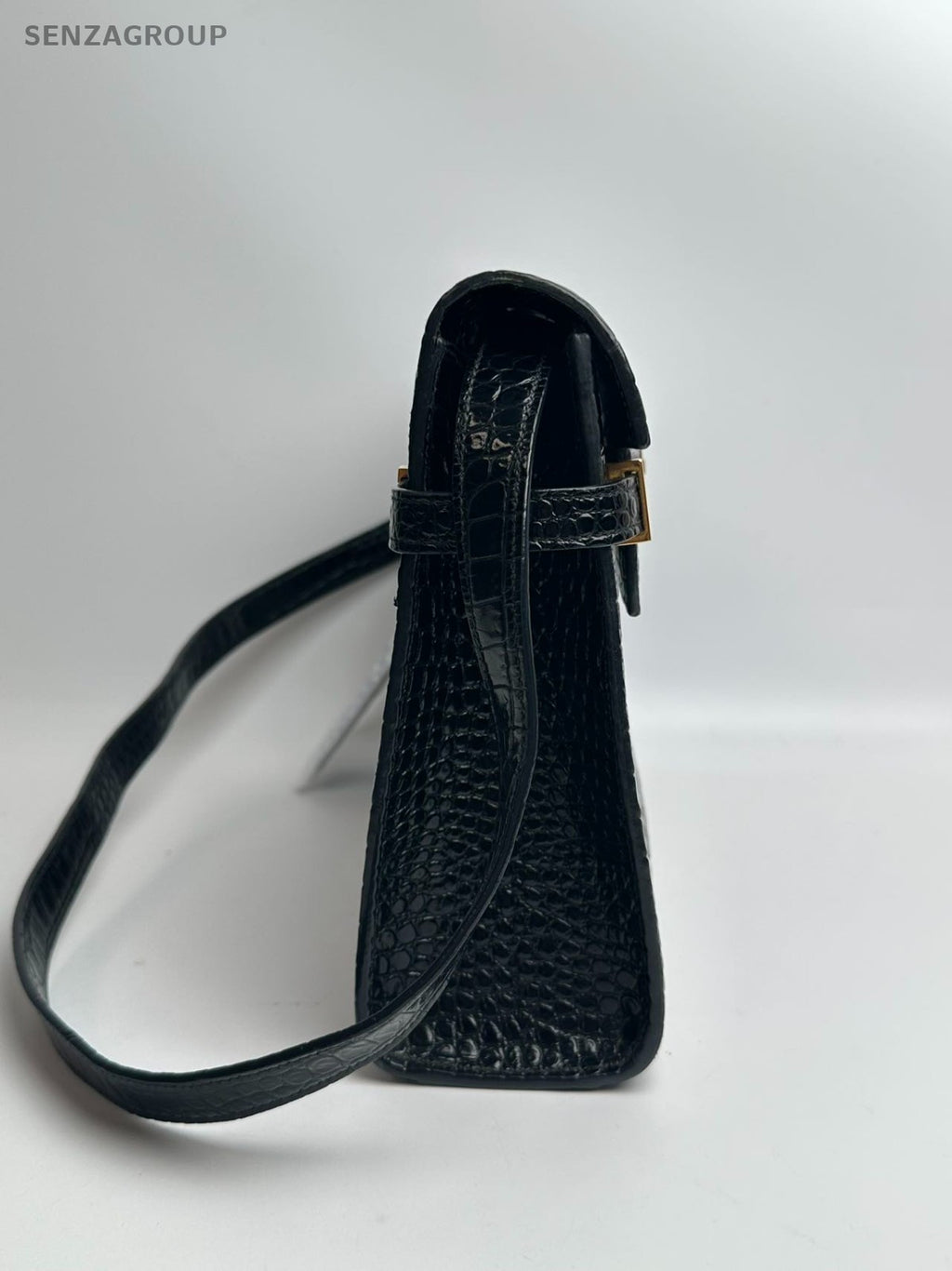 SJ0001 YSL MANHATTAN Small Crocodile Embossed Calfskin Handbag