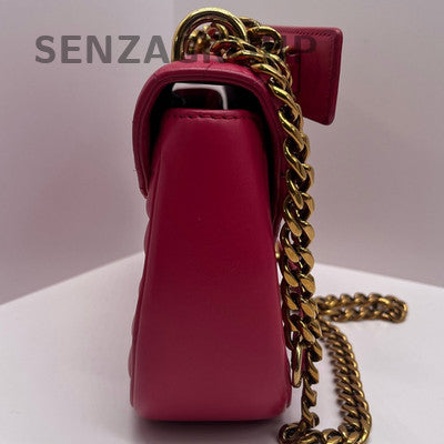 Louis Vuitton New Wave Red Leather Chain Shoulder Crossbody Bag Women