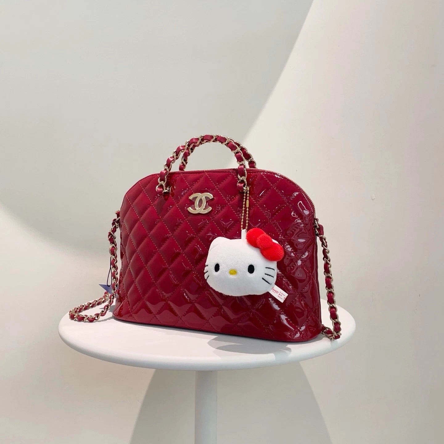 Chanel Shell Top Handle Bag Handbag Women Classic