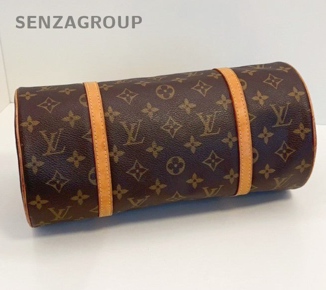 Louis Vuitton Papillon Monogram Shoulder Bag Brown Gold Women Classic Vintage