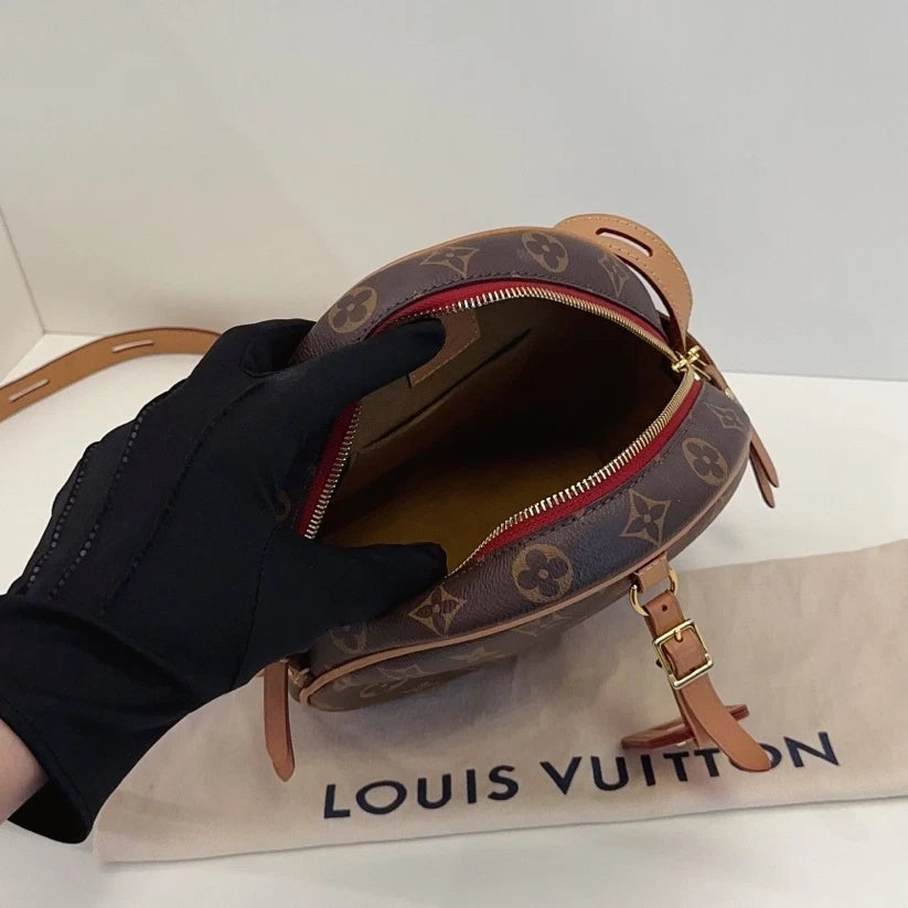 Louis Vuitton Boite Chapeau Souple MM Monogram Shoulder Crossbody Brown