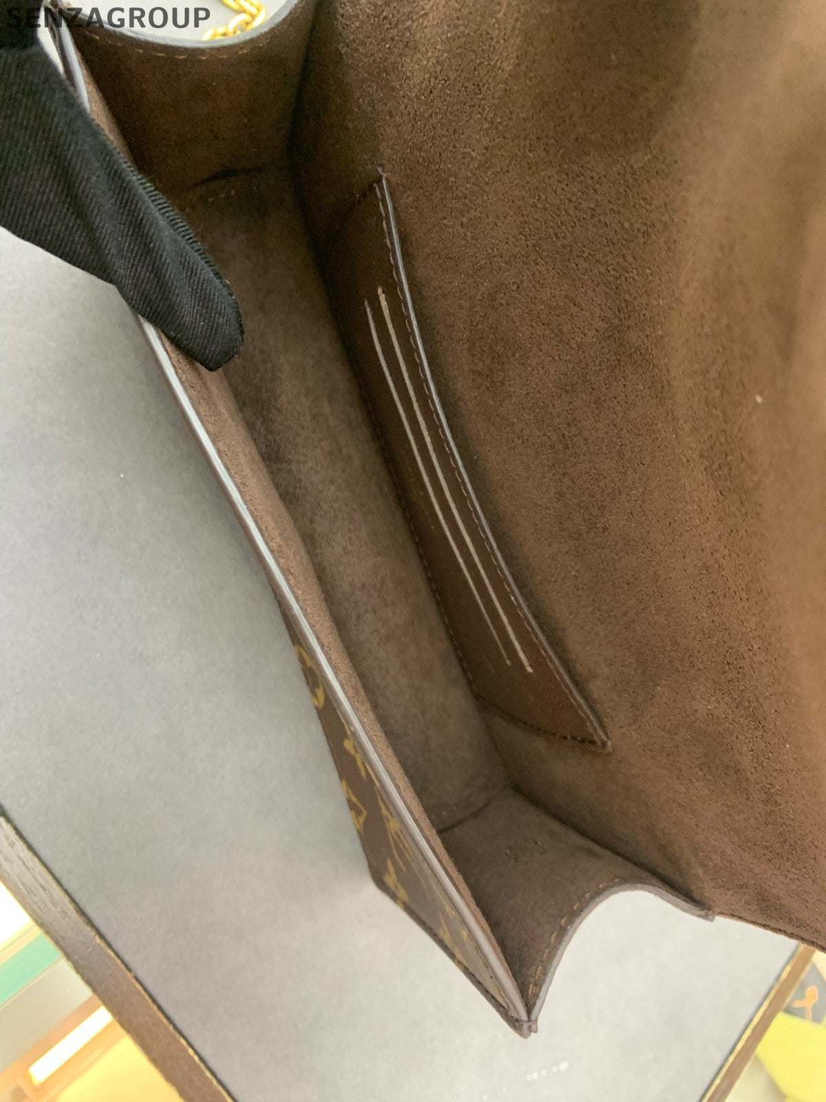Louis Vuitton Lily WOC Monogram Chain Shoulder Bag Brown Classic Women's