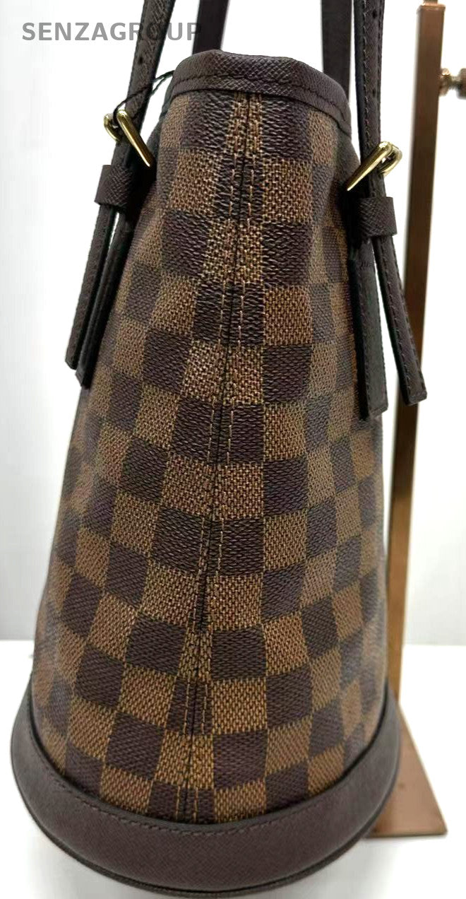 Louis Vuitton Damier Monogram Bucket Shoulder bag Brown Vintage with Subpackage