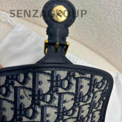 Dior Bobby Small Oblique Monogram Shoulder Crossbody Bag Black Gold
