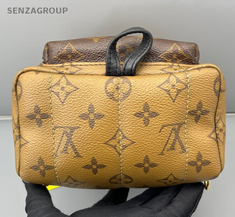 Louis Vuitton Monogram Mini Backpack Brown Gold Unisex Adults Classic