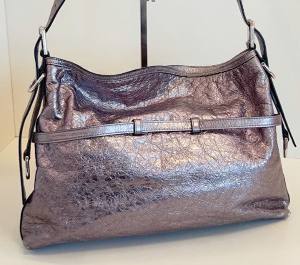 Givenchy Voyou Bag MM Shoulder Bag Crossbody Gray Silver Used Women Classic