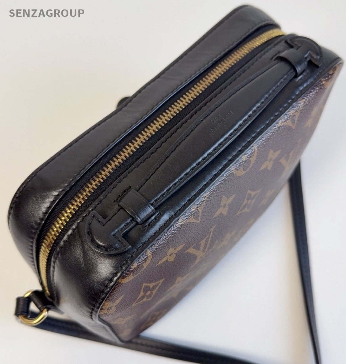 Louis Vuitton Saintonge Monogram Calfskin Crossbody Brown Gold Women Classic