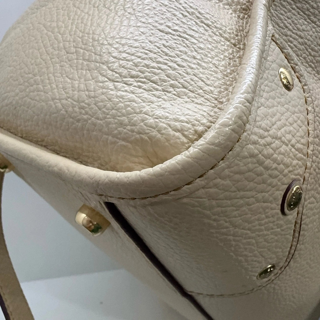 COACH Millie 30 Pebbled Leather Boston Shoulder Handbag Crossbody Women