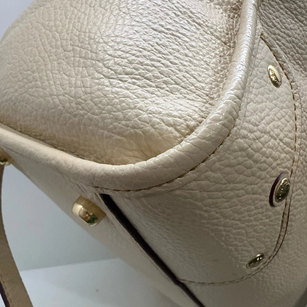 COACH Millie 30 Pebbled Leather Boston Shoulder Handbag Crossbody Women