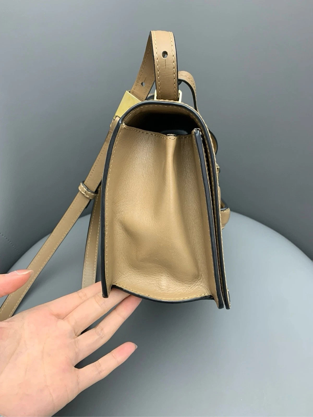 Loewe Women Barcelona Medium Leather Shoulder Bag With Dust Bag