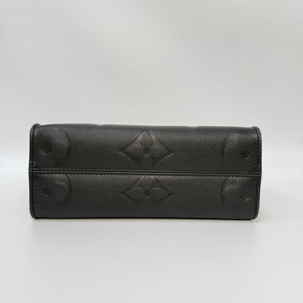 #1 - SJ0001 Louis Vuitton OnTheGo PM Monogram Empreinte Leather Tote Bag