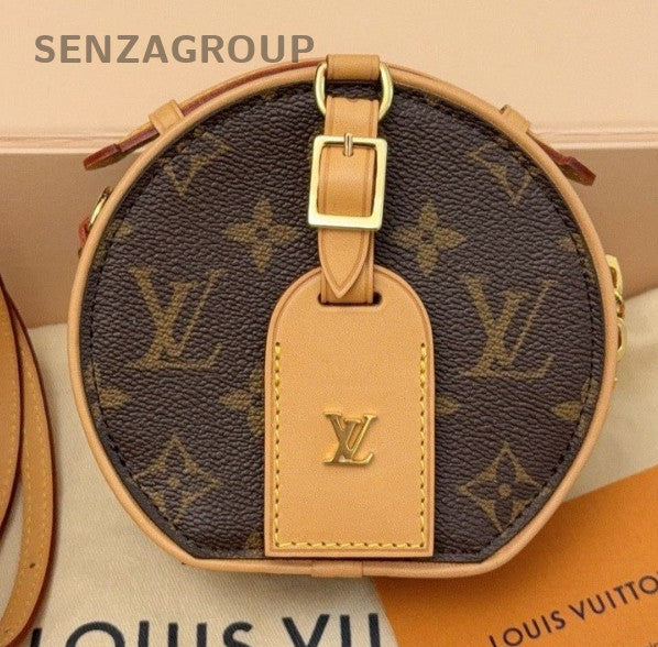 Louis Vuitton Petite Boite Chapeau Mini Monogram Crossbody Brown Women
