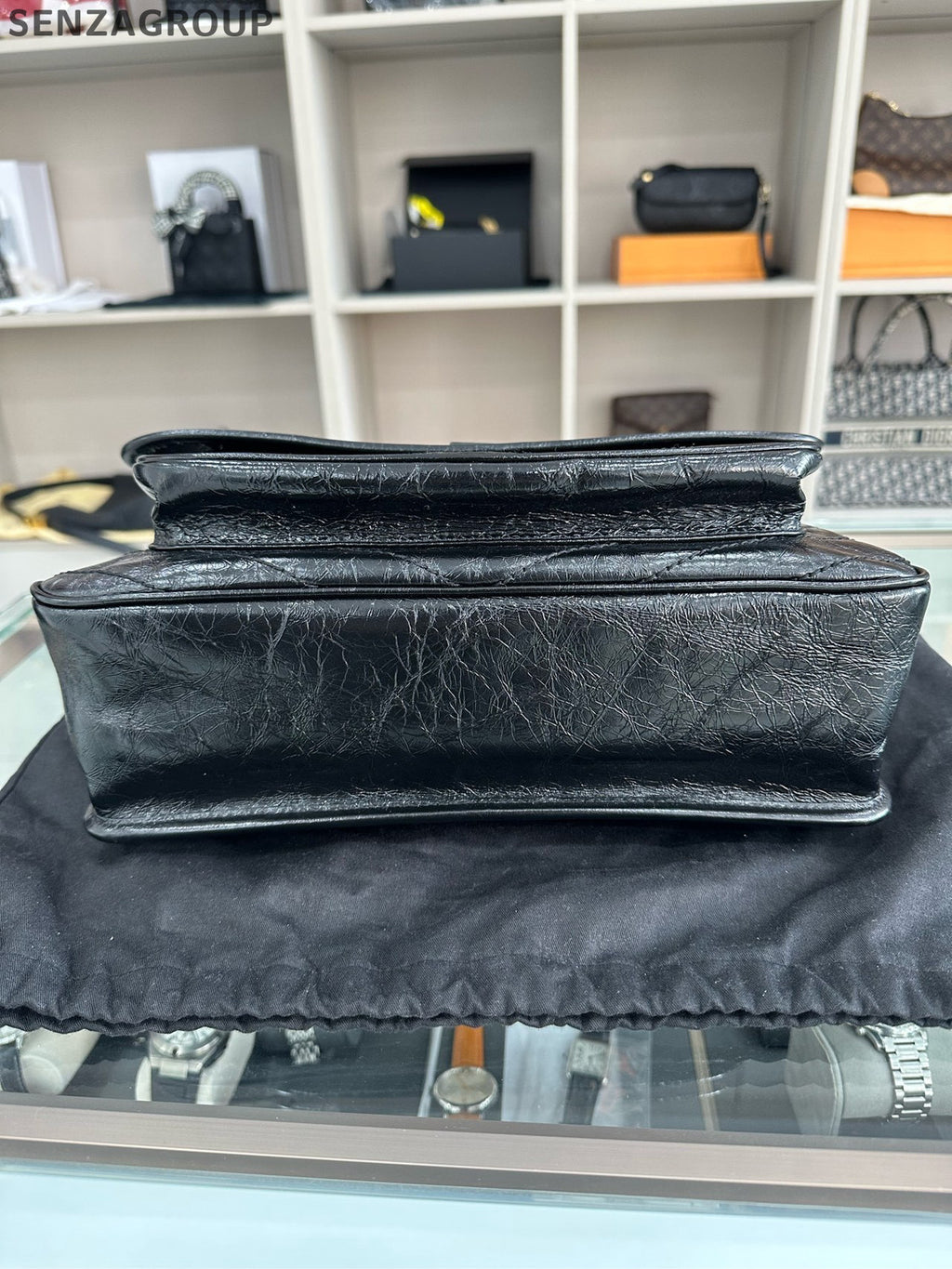 Saint Laurent YSL Niki Large Chain Shoulder Bag Black Silver Classic