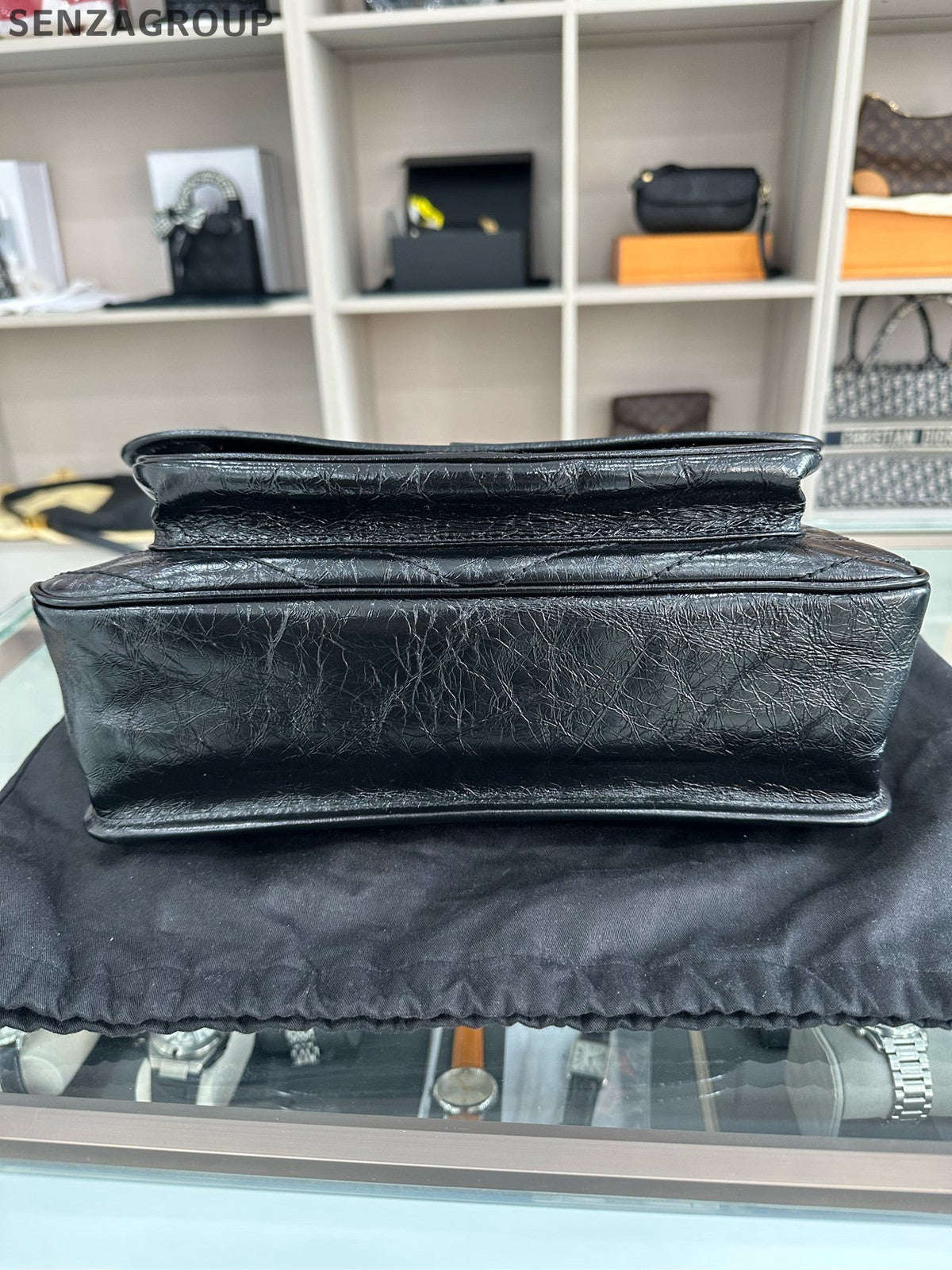 Saint Laurent YSL Niki Large Chain Shoulder Bag Black Silver Classic