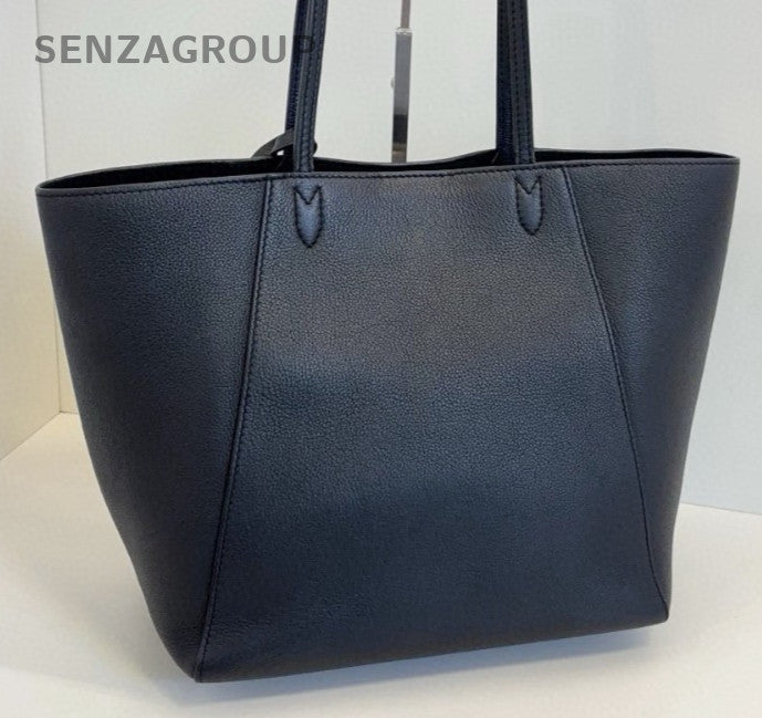 Louis Vuitton Lock Me Tote Shoulder Bag Black Silver Women Classic