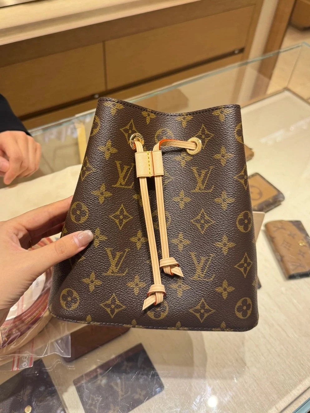 Louis Vuitton NeoNoe Monogram Canvas Mini Bucket Shoulder Crossbody Bag