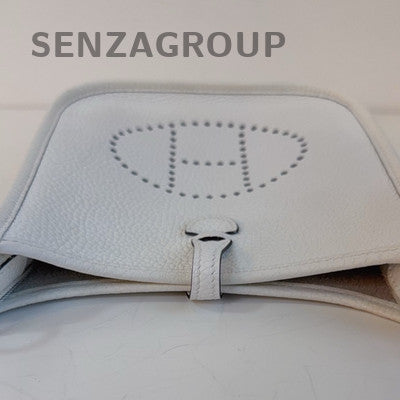 Hermes Evelyne Mini Bag Silver White - Classic Women Shoulder Crossbody Bag