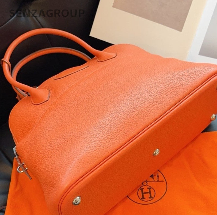 Hermes  Bolide31 Top Handle Handbag Shoulder Bag Women Orange