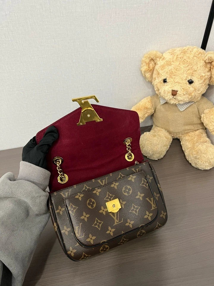 Louis Vuitton Passy Brown Monogram Canvas Shoulder Bag For Women