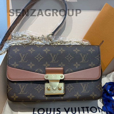 Louis Vuitton Marceau Monogram Shoulder Crossbody Bag Caramel Women