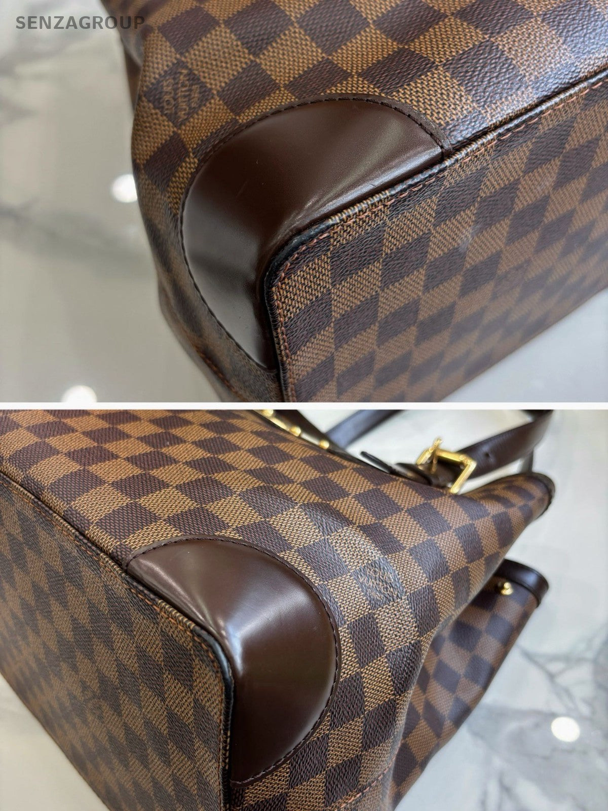 Louis Vuitton Damier Ebene Tote Brown Shoulder bag Women