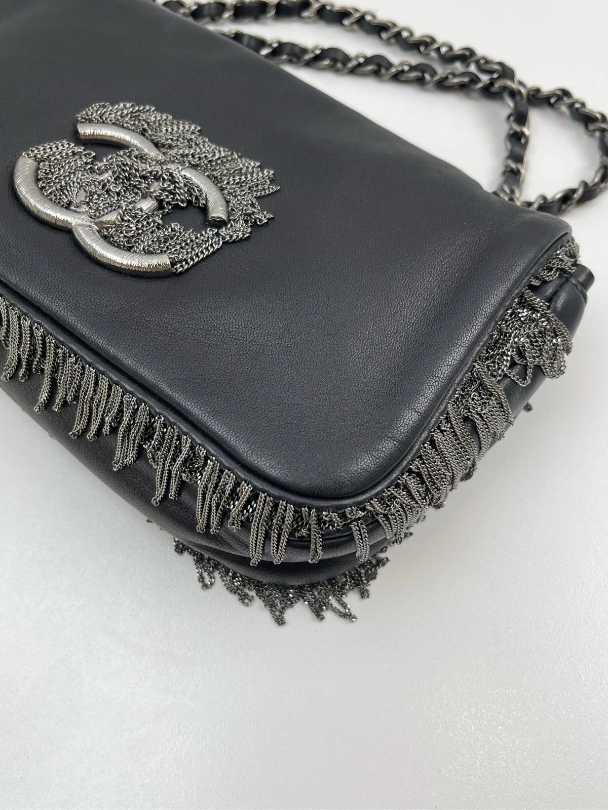 CHANEL Byzantine Tassel Leather Shoulder Bag For Women