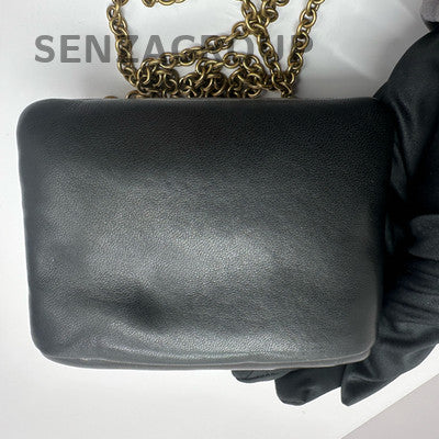 Saint Laurent Black Gold Lambskin Shoulder Crossbody Chain Bag Classic