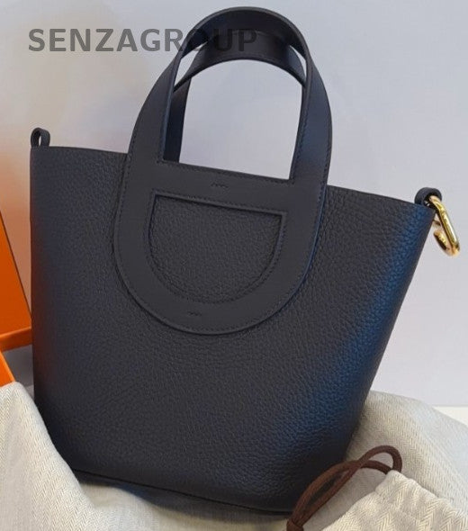 Hermes In The Loop Tote Bag Black Gold Used Women Classic