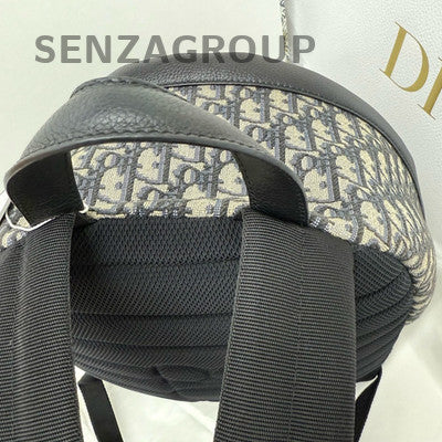 Dior Oblique Backpack Rider Black Silver Unisex Classic
