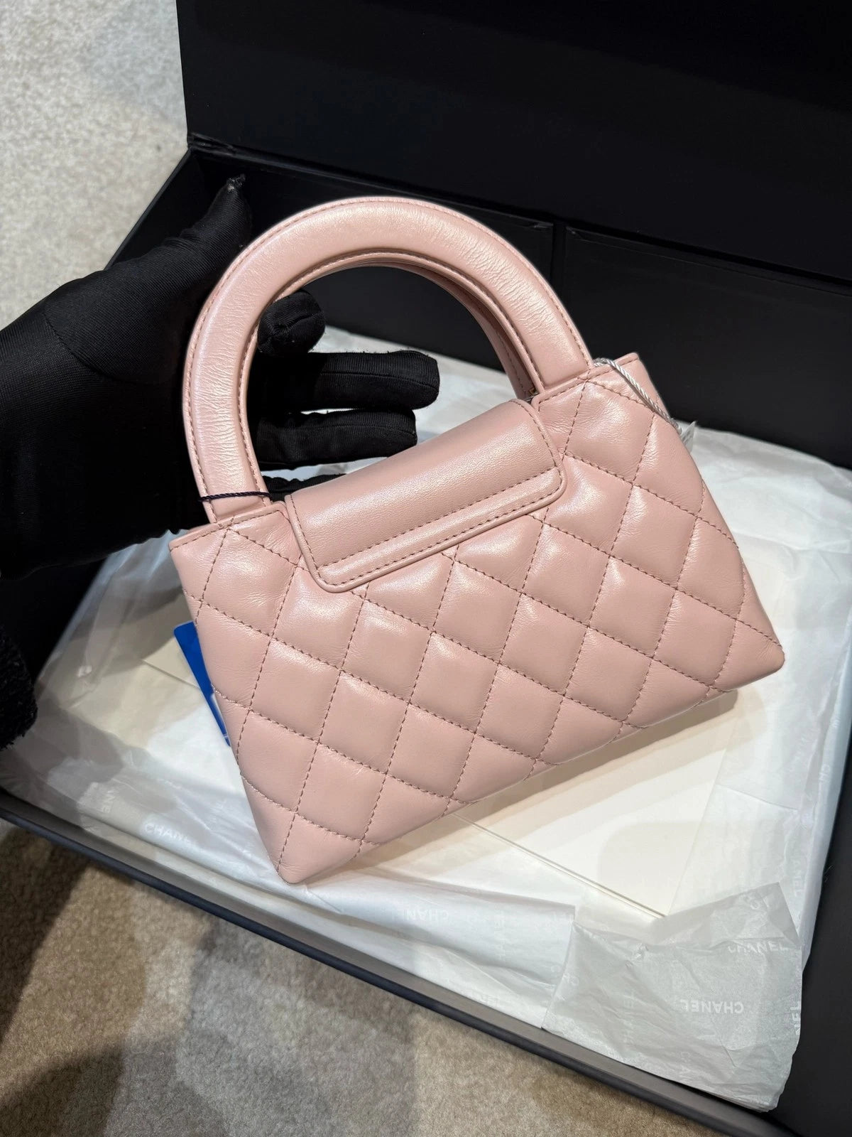 CHANEL Pink Large Kelly Top Handle Bag For Women
