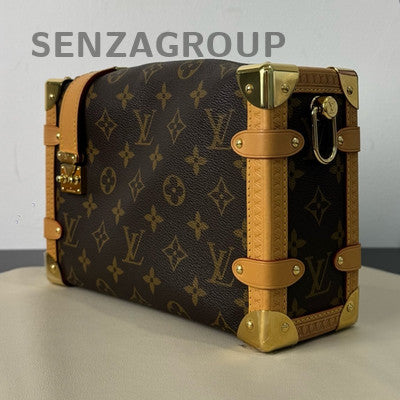 Louis Vuitton Medium Side Trunk Monogram Shoulder Crossbody Bag Classic Women's