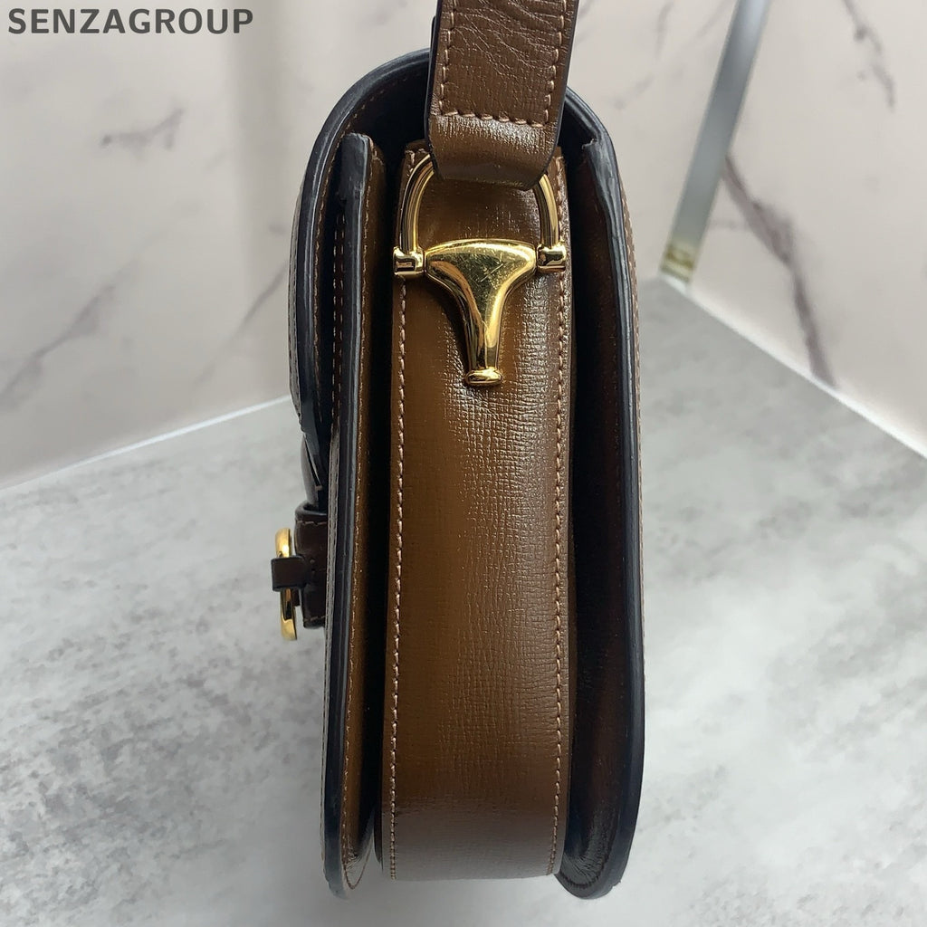 Gucci Horsebit 1955 Large GG Monogram Shoulder Bag - Classic Women's Saddle