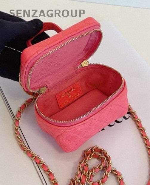 CHANEL Vanity mini Caviar Top Handle Shoulder bag Crossbody Almost Brand NEW