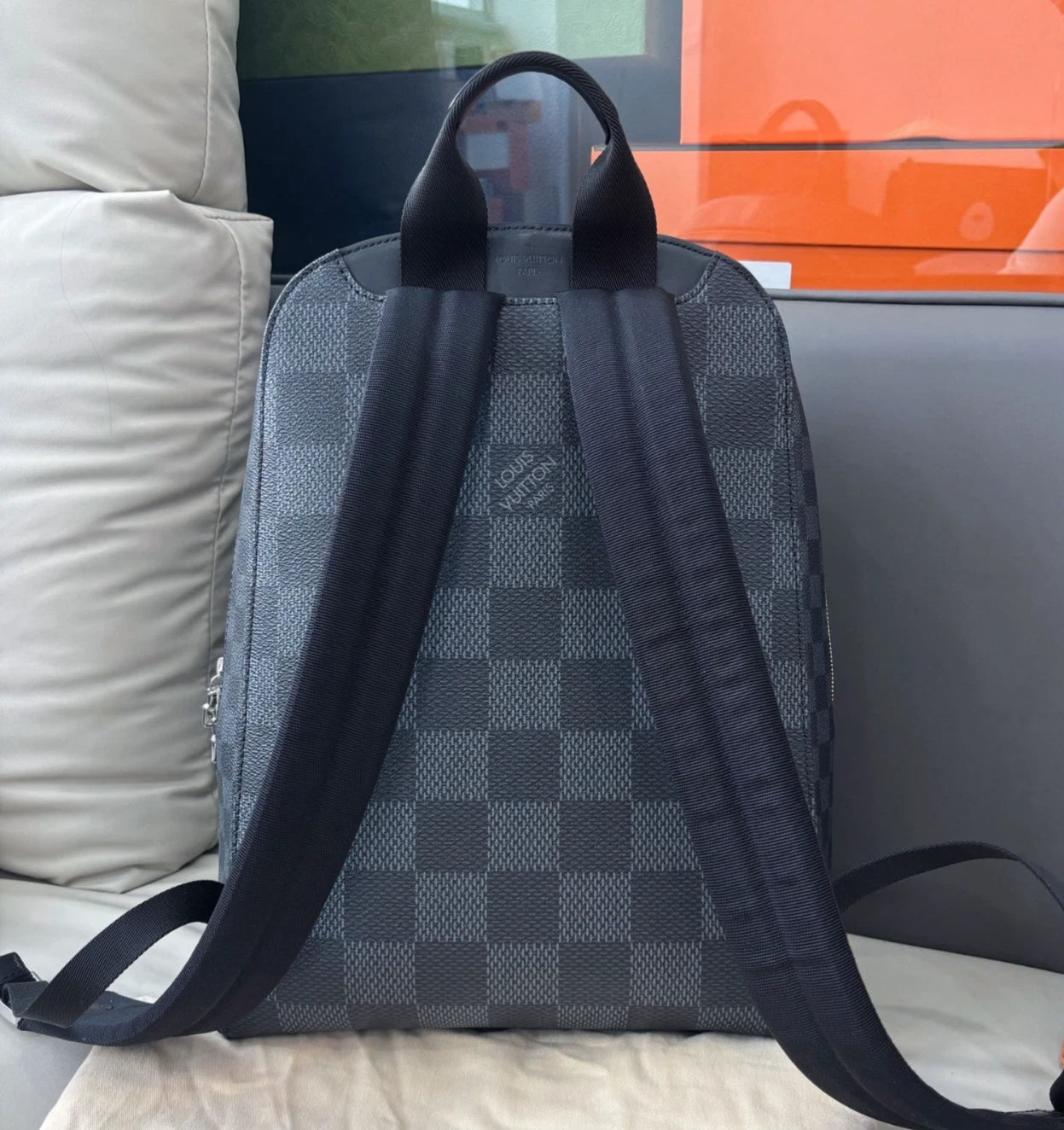 Louis Vuitton Damier Graphite Campus Backpack Blue Women Fashion