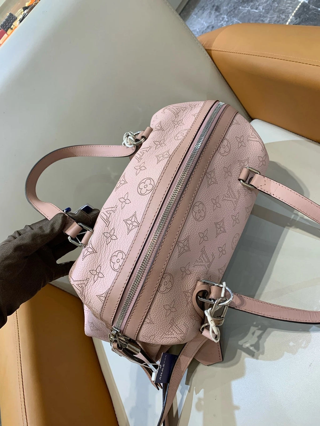 Louis Vuitton Pink Mahina Handbag Crossbody Bag For Women