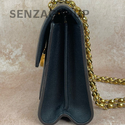 Louis Vuitton Victoire Black Monogram Chain Shoulder Crossbody Bag Women