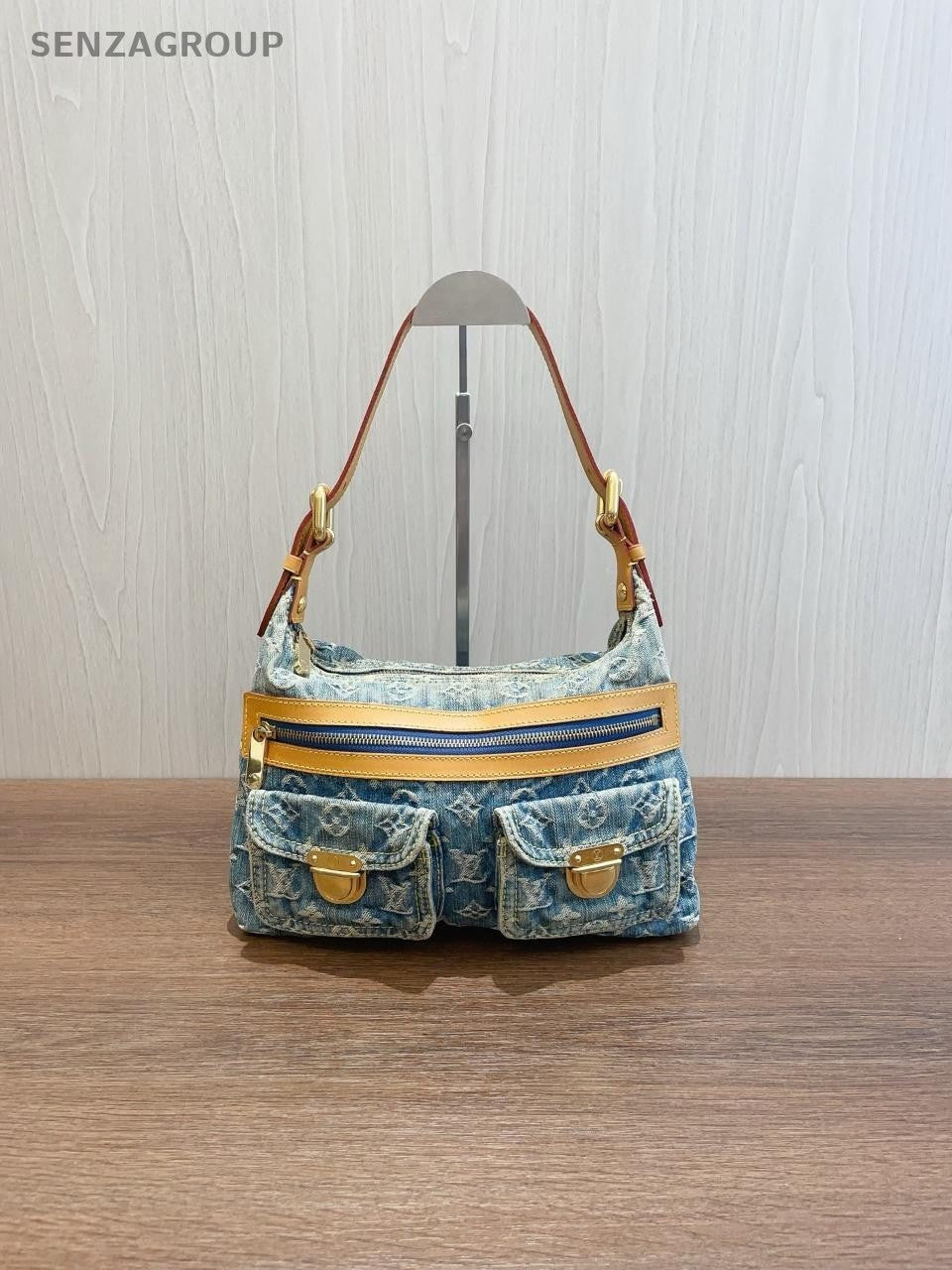 SJ0001  Louis Vuitton denim Shoulder Bag Baggy bag