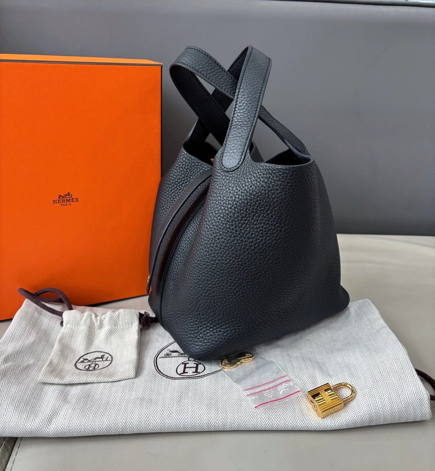 Hermès Picotin 18 Handbag Black Women Classic