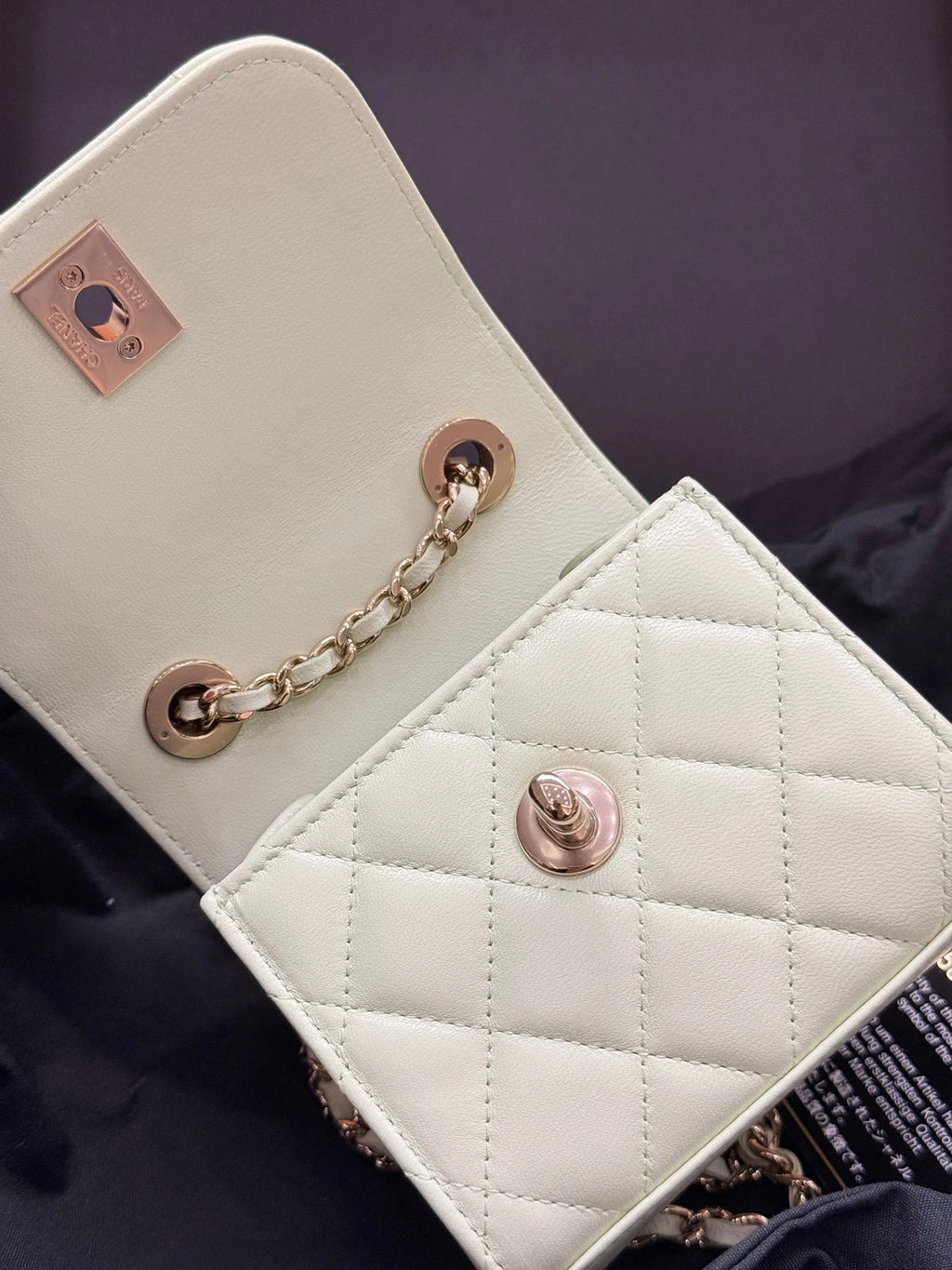 CHANEL Mini Trendy CC WOC Crossbody Bag Lambskin For Women